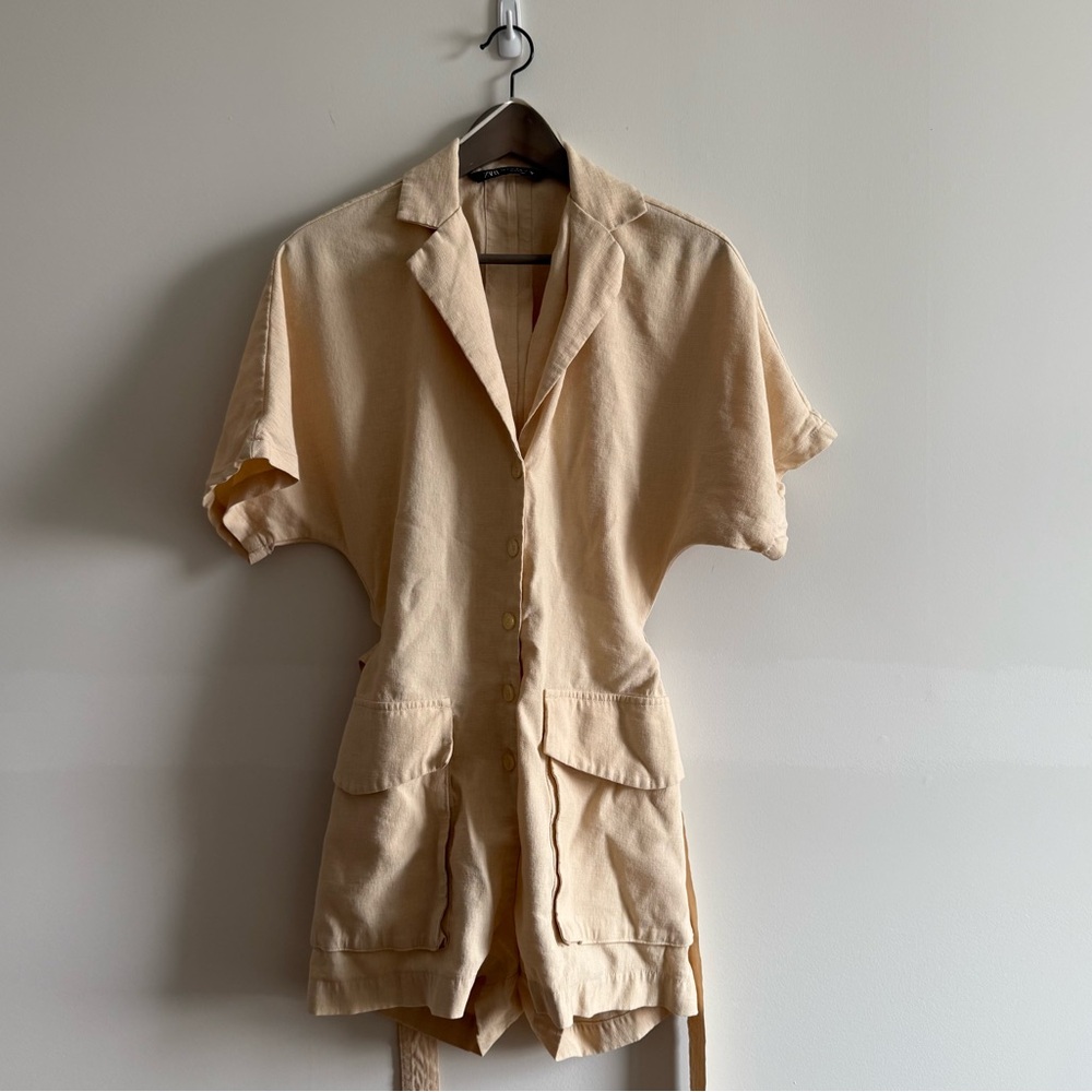 Zara linen jumpsuit